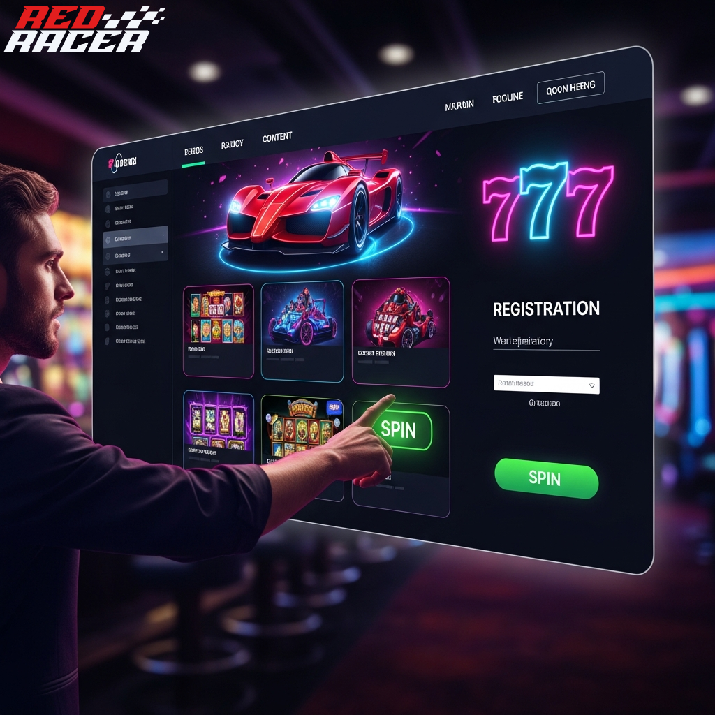 Utente che consulta le domande frequenti su Redracer Casino